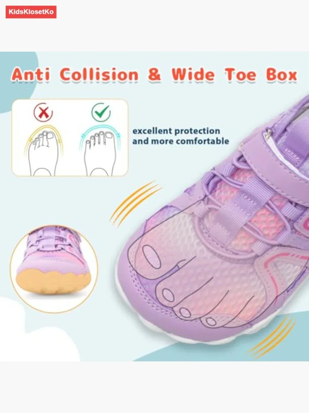 Kids Barefoot Water Sandals Non-Slip Beach Hiking Shoes Toddler